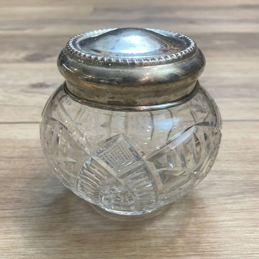 Antique Cut‎ Glass Apothecary Jar